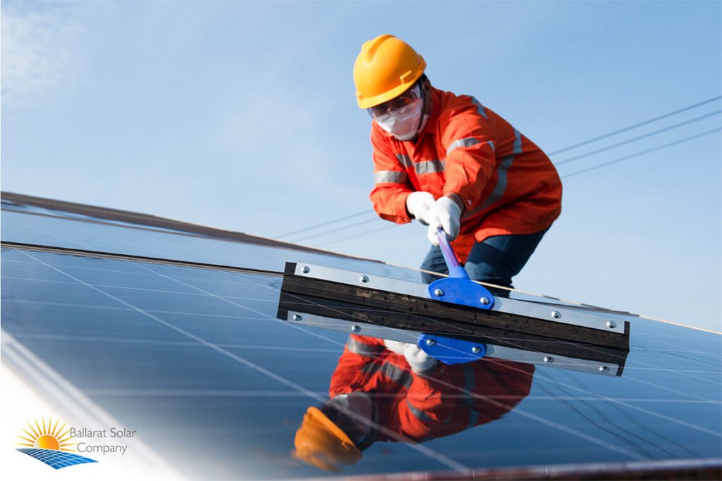 Solar panel cleaning and maintenance