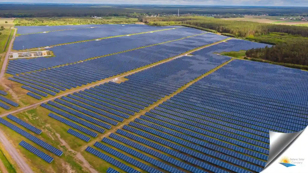 Large-scale solar farms